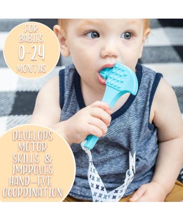 BABYGUM Teething Toys for Babies | BPA-Free Silicone | Soft Textures | Molar Teether | Easy to Hold & Clean | 0-12 Months - Buy Online on GoSupps.com