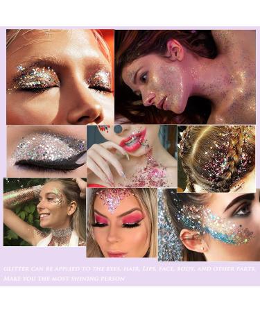 Vibrant Body Glitter Gel 40ml - Chunky Glitter & Sequins for Hair Face & Body - Perfect for Festivals & Makeup - Buy Online on GoSupps.com