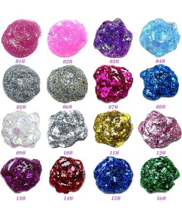 Holographic Face Glitter Gel - Long Lasting Waterproof Mermaid Sequins Makeup for Hair, Face, Body - Rave Festival Glitter - 1.35oz (Laser White #9) - Buy Online on GoSupps.com