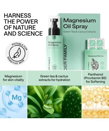 Magnesium Oil Spray for Feet and Whole Body - Muscle Soothing, Natural Deodorant - Topical Magnesium Spray for Sleep Support and Relaxation - Mist Bottle 8.45 Fl Oz, 6 Patches - Buy Online on GoSupps.com