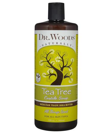 Dr. Woods Tea Tree Liquid Castile Soap with Organic Shea Butter 32oz - Pack of 3 - Buy Online on GoSupps.com