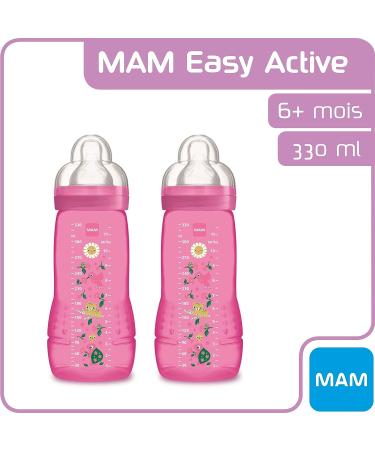 MAM Biberon 2 me Age Fille, T tine D bit X, Lot de 2 (2 x 330 ml) - Id al pour les b b s de 6 mois et plus - Buy Online on GoSupps.com
