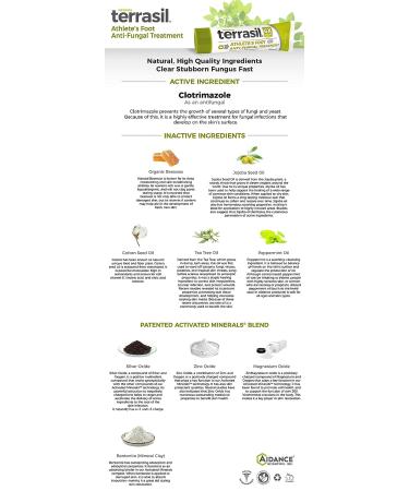 Terrasil Athlete's Foot Treatment Kit - Tea Tree Oil & Clotrimazole Cream & Soap Bar Combo with 6X Fungal Fighting Power - Natural Ingredients - 25gm Tube & 75gm Bar - Buy Online on GoSupps.com