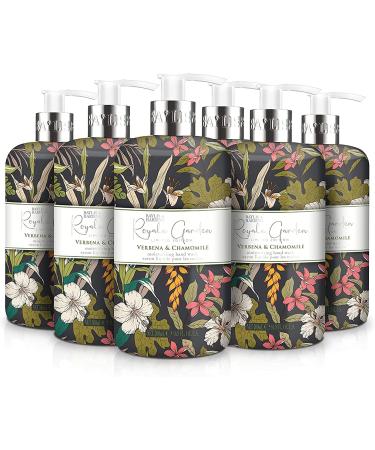 Baylis & Harding Hand Wash Bundle 6 x 500ml Royale Garden Limited Edition Verbena & Chamomile + 3 x 500ml Anti-Bacterial Jasmine & Apple Blossom - Vegan Friendly | 9 Bottles - Buy Online on GoSupps.com