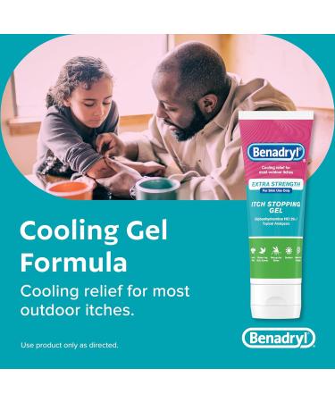 Benadryl Extra Strength Itch Stopping Gel 3.5 fl oz - Fast Relief for Itch & Rash - Buy Online on GoSupps.com
