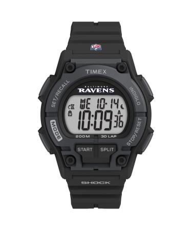 Timex Men's NFL Takeover 42mm Digital Watch Baltimore Ravens