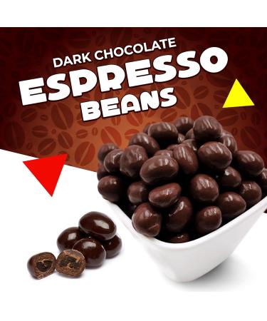 LaetaFood Premium Dark Chocolate Espresso Coffee Beans - 1lb Bag - Buy Online on GoSupps.com