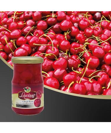 Luciano Cocktail Cherries Without Stem - 125g | Premium Maraschino Cherries for Cocktails & Desserts - Buy Online on GoSupps.com