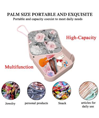 Hennaja Orthodontic Retainer Case - Denture, Mouth Guard, Aligner & Pill Case for Household, Office, Travel (1 Pack, Grey Rose) - Buy Online on GoSupps.com