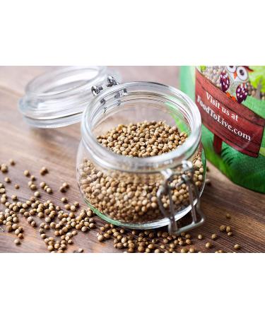 Organic Coriander Seeds 6oz - Non-GMO Whole Spice for Garam Masala & Curry - High Fiber & Minerals - Vegan & Non-Irradiated - Buy Online on GoSupps.com