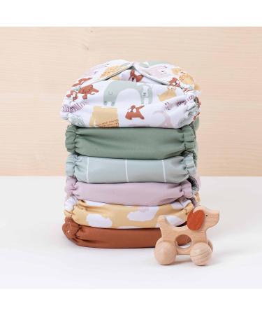 Esembly Waterproof Cloth Diaper Cover - Size 2 (18-35lbs) Aloe Color - Buy Online on GoSupps.com