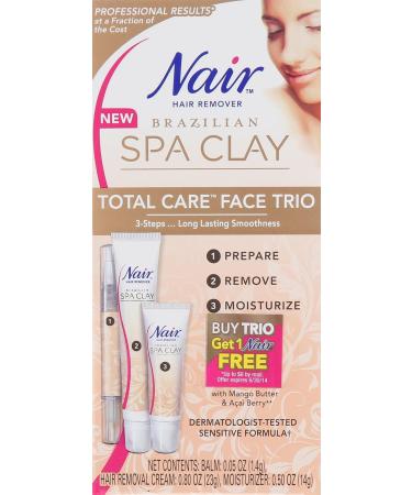 Nair Brazilian Spa Clay Total Care Face Trio - Nourishing Skincare for Radiant Skin | International Shipping Available - Buy Online on GoSupps.com