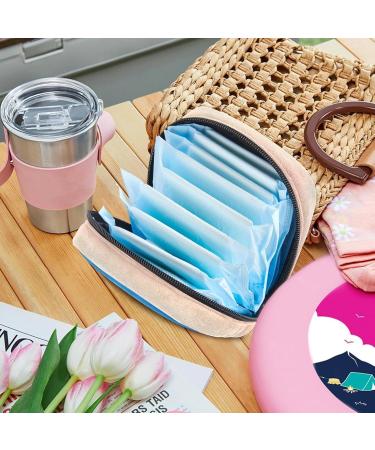 Premium Sea Pattern Storage Bags for Women | Large Menstrual Cup Pocket Zippered Inserts & Multi-Colored Options - Perfect for Tampons & Panty Liners - Buy Online on GoSupps.com