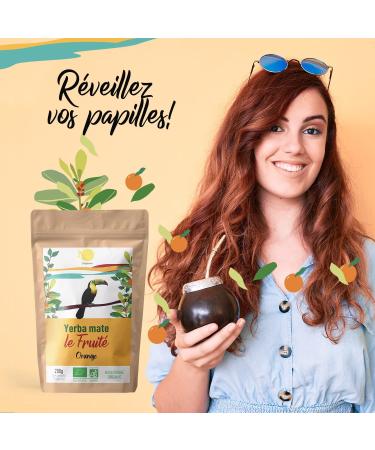Origens Bio Yerba Mate with Orange 200g - Organic Fruity Tea Stem-Free & Dust-Free Energy & Detox Drink - Buy Online on GoSupps.com