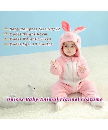 Doladola Baby 24-30 Months Rabbit Hooded Onesie | Infant Cartoon Animal Pajamas Romper - Buy Online on GoSupps.com
