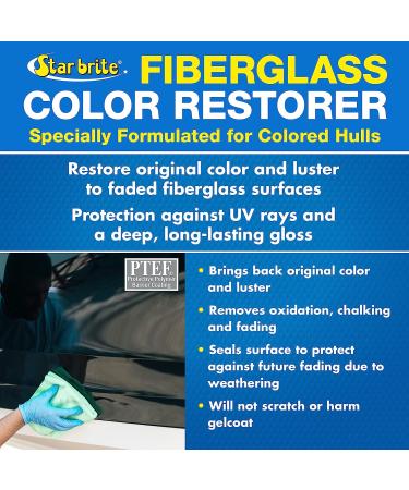 STAR BRITE Fiberglass Color Restorer With PTEF - 16 oz | Marine Grade Formula for Restoring Fiberglass Surfaces - Buy Online on GoSupps.com