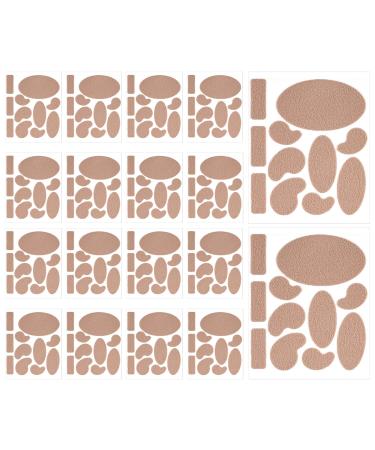 18 Sheet Adhesive Pads for Feet 11 Shapes Moleskin Adhesive Pads Blister Prevention Padding Blister Bandages Mole Skin Tape Stickers Feet for Heel Shoes Travel Hiking