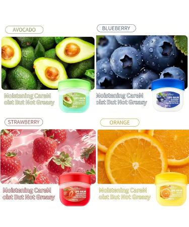 24 Packs Fruit Flavored Lip Balm set Nourishing & Lip Balm Fruit Sets with Olive Oil Peach Jojoba Oil Lip Care for Dry Peeling Dull Lip Lines Moisturizing and Repairing Lipstick 0.2oz Strawberry & Blueberry & Lemon  - Buy Online on GoSupps.com