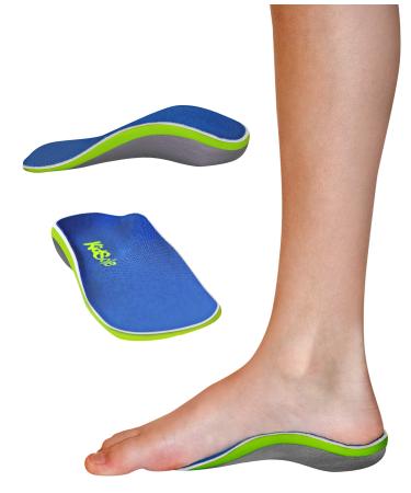 KidSole 3/4 Reinforced High Arch Support Children's Orthotic Insole. Slim Profile & Strong Support with Memory Foam Soft Top. KidSole Arch Alien (US Kids Size 0-3.5)