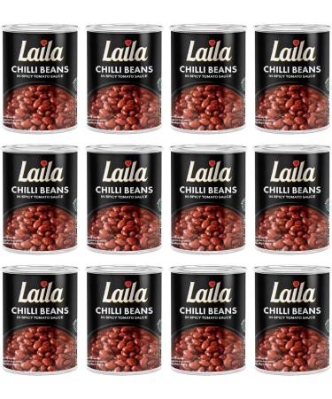 Laila Canned Chilli beans 12x400g (pack of 12) - Buy Online on GoSupps.com