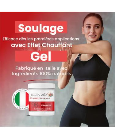 Devil's Claw Extra Strong Gel 98% Devil's Claw Ointment Natural and Professional Formula for Muscle and Joint Massages (550 ML) - Buy Online on GoSupps.com