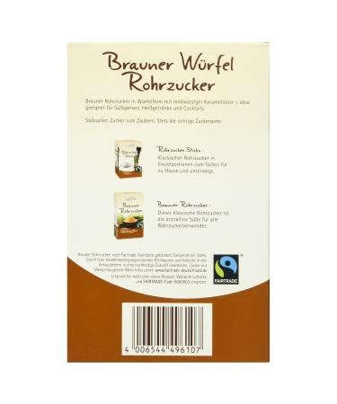 S dzucker Brown Cube Cane Sugar - Fair Trade 500g | Premium Sweetener for International Shipping - Buy Online on GoSupps.com