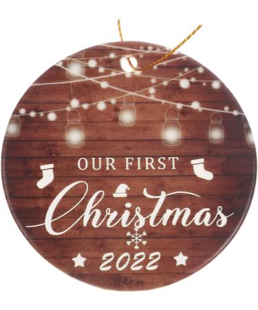 HOMSFOU 2pcs Christmas Tree Pendant Christmas Party Favors Gifts Just Married Christmas Tree Baubles Ornaments House Decorations for Home Christmas Pendants White Porcelain Supplies As Shown 1 7.4X7.4CM - Buy Online on GoSupps.com