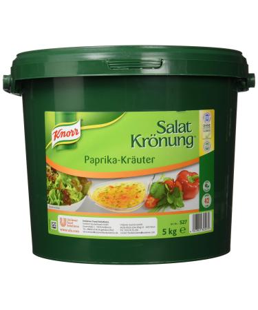 Knorr salad coronation Paprika herbs dressing (basis for salad dressing with selected herbs spices and strong paprikenote) 1 Pack (1 x 5 kg) herbs 5 kg (1 Pack)