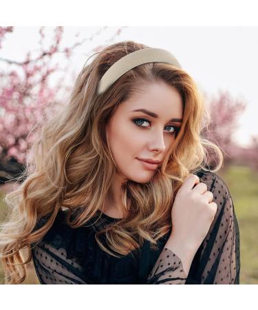 3 Pieces Wide Headbands for Women Hair Bands for Women Soft Padded Hairband Ladies Headbands Fashion No Slip Headband Hair Accessories for Women Girls Indoor Outdoor (Beige White Brown) - Buy Online on GoSupps.com