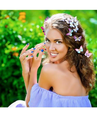 18 Pieces Glitter Butterfly Hair Clips for Teens Women Hair Accessories (Retro Styles) - Buy Online on GoSupps.com