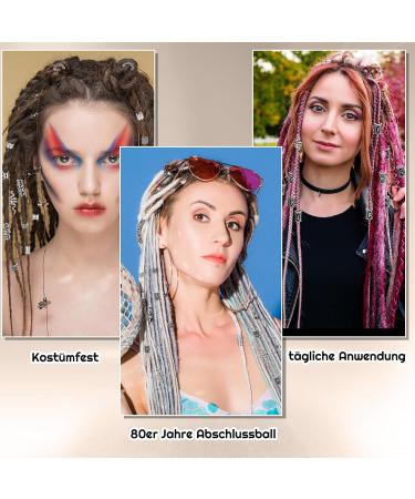 Camp Trip 219 Pieces Dreadlocks Jewelry Set | Nordic Hair Pearls & Beard Accessories | Viking Hair Pearls with Jewelry Box - Buy Online on GoSupps.com