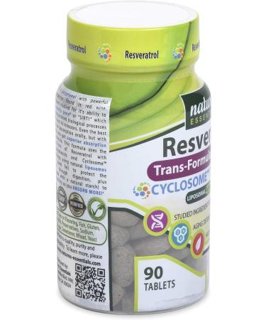 NATURE'S ESSENTIALS Liposomal Resveratrol 500mg | Full-Spectrum Trans-Resveratrol | Maximum Absorption | 3 Month Supply | Non-GMO | Gluten-Free | Vegetarian | Lab Certified | USA - Buy Online on GoSupps.com