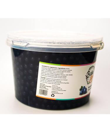 Boba Lish Popping Boba Pearls for Bubble Tea - 2.1kg | Blueberry | Bursting Pearls Bubble | Real Fruit Juice For Dessert Smoothie | 100% Vegan & Glutenfree No Artificial Colours - Buy Online on GoSupps.com