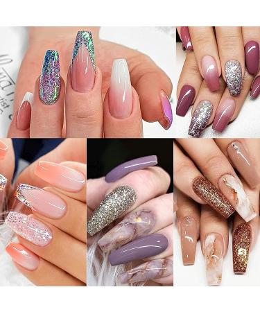 TOMICCA Short Nail Tips Coffin Clear 500PCS - Full Cover Ballerina Acrylic False Nails for Salons and DIY Nail Art - Buy Online on GoSupps.com