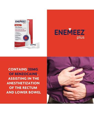 Docusol Plus Mini Enema Clear 5ml 5 Count - Docusate Sodium with Benzocaine - Buy Online on GoSupps.com