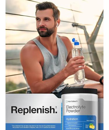 	 HorbÃ¤ach Electrolytes Powder | 16 oz | 130 Servings | Hydration Supplement | Vegetarian | Keto-Friendly | Non-GMO Gluten Free Formula | Lemon Flavor - Buy Online on GoSupps.com