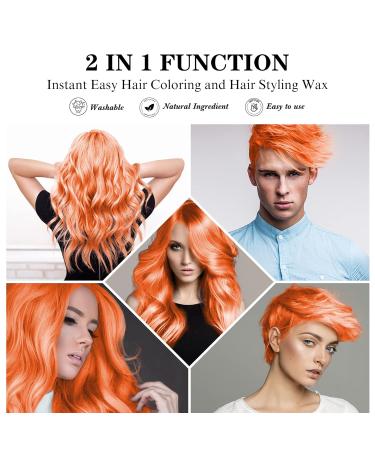 Orange Hair Tint - Temporary Color Cream Pomade 4.23oz | Hair Wax for Halloween & Cosplay - Unisex Styling - Buy Online on GoSupps.com