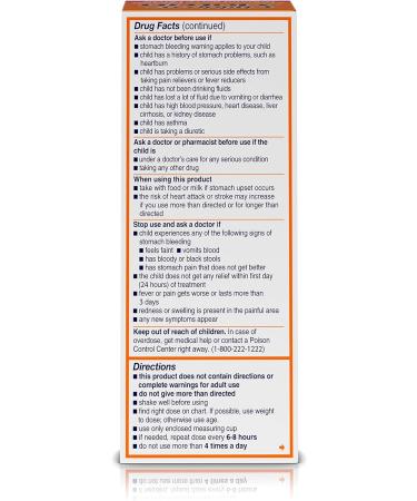 Children's Motrin Oral Suspension - 4 Oz - Ibuprofen Pain Relief - Buy Online on GoSupps.com