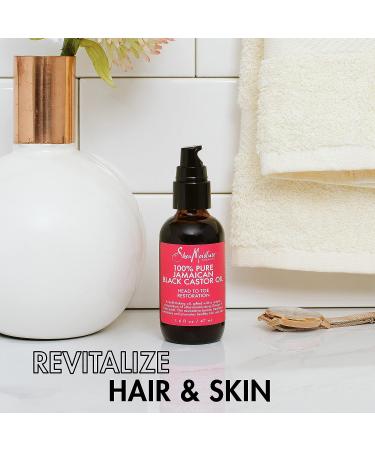 SheaMoisture Jamaican Black Castor Oil Head To Toe Oil 1.8 oz - Paraben-Free Hair & Body Oil - Buy Online on GoSupps.com