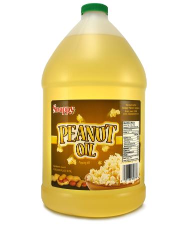 Snappy Popcorn 1 Gallon Snappy Pure Peanut Oil No Color Added, 128 Fl Oz