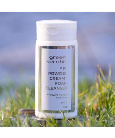 Green Keratin POWDER CREAMY PH: 7 - Facial Cleansing Powder 80g