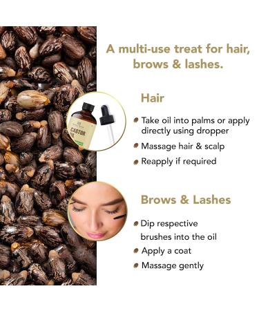 Botanic Hearth Hair Oil for Hair Growth | Strengthening Dry Frizzy Damaged Hair & Scalp Treatment | No Parabens or Harmful Sulfates | All Hair Types | Castor Hair Oil - 4 Fl Oz - Buy Online on GoSupps.com