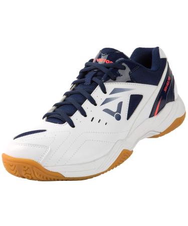 VICTOR SH-A170 badminton shoe squash shoe indoor shoe for any surface more comfort and secure grip/Unisex 46 EU White Blue