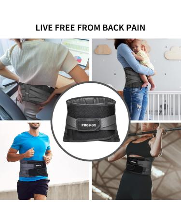 PROIRON Back Support with Lumbar Cushion | Ergonomic Back Support Belt for Men & Women | Ultimate Lumbar Support for Pain Relief - Buy Online on GoSupps.com