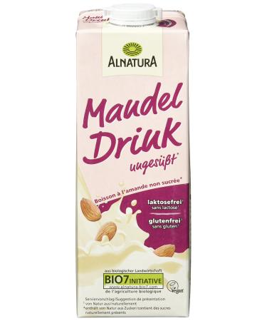 Alnatura almond drink unsweetened pack of 8 (8 x 1 l)