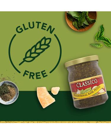 Classico Signature Recipes Basil Pesto Sauce & Spread - 8.1 oz Jar - Buy Online on GoSupps.com