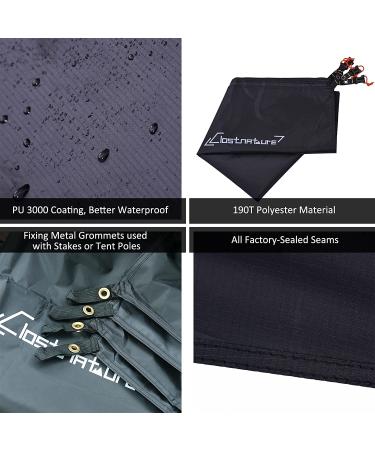 Waterproof Camping Tarp Footprint for Hiking & Backpacking - Heavy Duty Tent Floor Saver - Ultralight Ground Sheet Mat for Hammock & Beach - 1.5 Person Size (86 x 51) - Includes Storage Bag - Buy Online on GoSupps.com