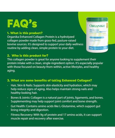 ORGANIKA Collagen Enhanced 250 GR 8.82 Ounce (Pack of 1) - Buy Online on GoSupps.com