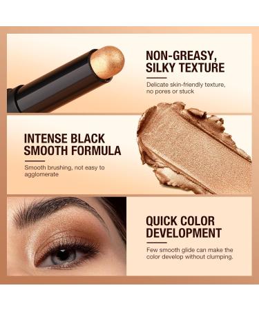 LANGMANNI 8Pcs Eyeshadow Stick Gift Set Soft Smooth Cream With Matte Earth & Metal Colors Waterproof & Long-Lasting Beauty & Personal Care Eye Shadow Stick For Daily Makeup & Special Occasions (#A) - Buy Online on GoSupps.com