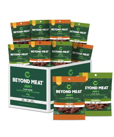 Beyond Meat Plant-Based Jerky, Original & Teriyaki Variety Pack, 10g Protein, 1oz Bags (10 Pack) Variety Pack 1oz Bags (10 Pack)